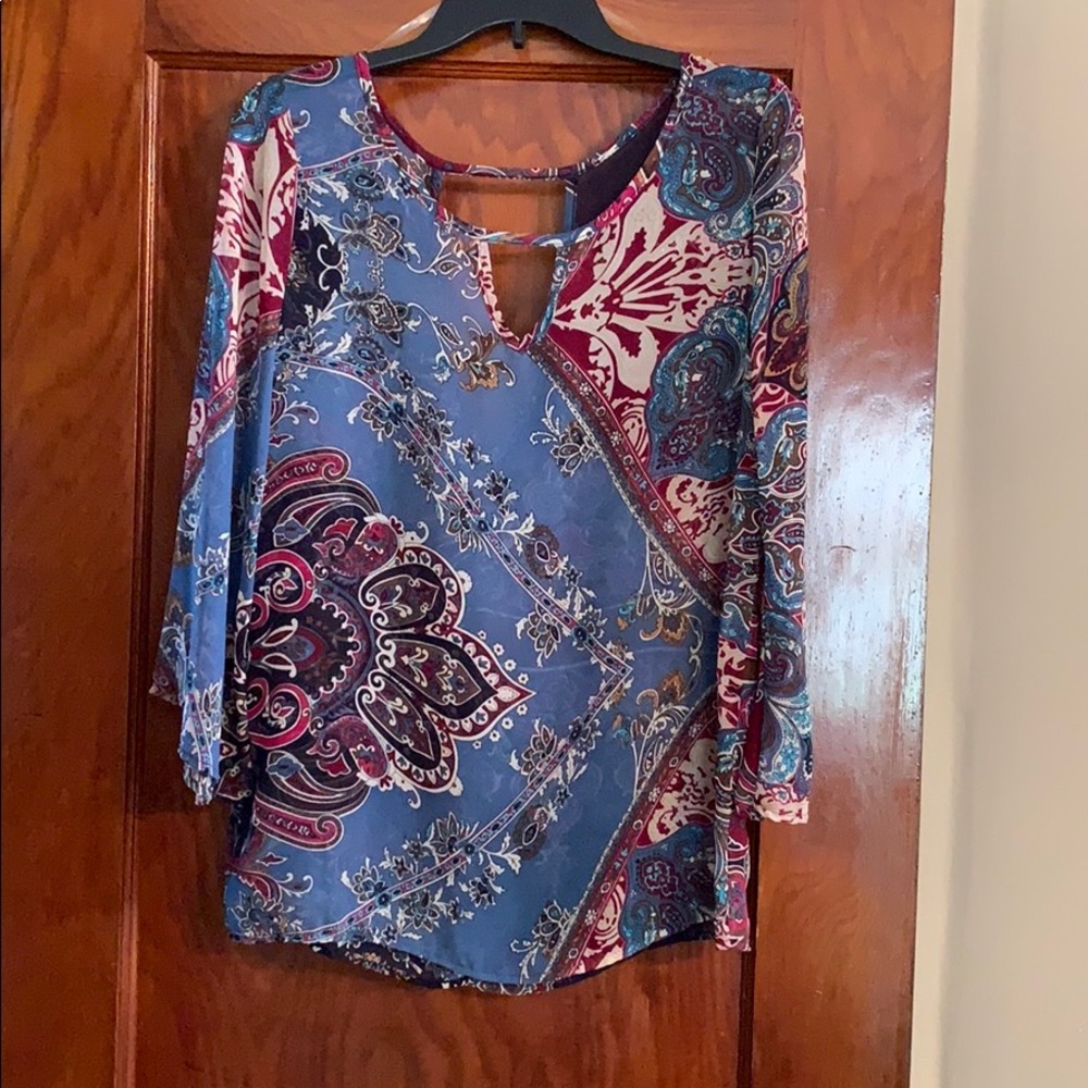 Sheer blouse- worn one time